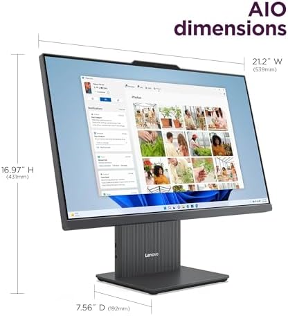 Lenovo IdeaCentre 27" All-in-One Desktop Computer, 10-core Intel Core i7-13620H Processor, 64GB DDR5, 2TB SSD, Wi-Fi 6, USB-C, HDMI in&Out, Wired Keyboard&Mouse, Windows 11 Pro - Image 5