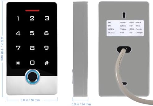 Wireless WiFi TUYA Access Control System, Fingerprint Password ID Keypad - Image 6