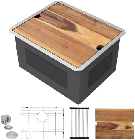 23"x19" Undermount Laundry Utility Sink Workstation by FULORNI