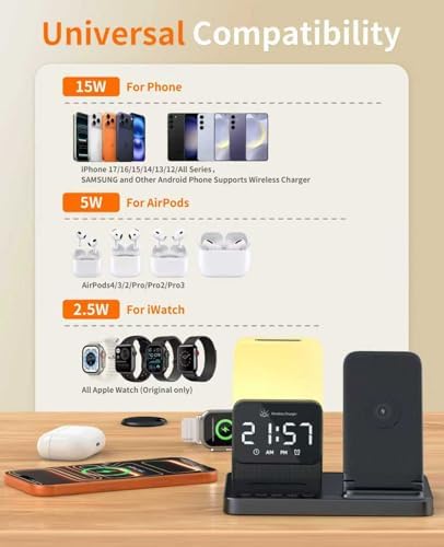6-in-1 Wireless Charging Station,Charger Stand for Apple Devices for Gifts - Image 6