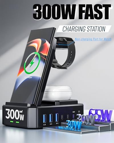 Wireless Charger for Samsung,zutspzss 300W Wireless Charging Station - Image 3