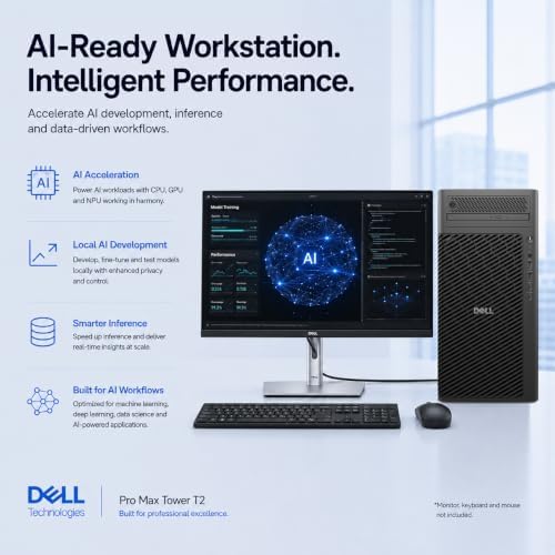 Dell Pro Max Tower T2 FCT2250, NVIDIA RTX 2000 Ada 16GB, Intel Ultra 7 265 - Image 4