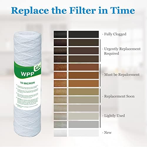 10 Micron String Wound Whole House Water Filter 10" x 2.5", 6-Pack - Image 6