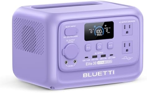 BLUETTI Elite 30 V2 Portable Power Station 288Wh 600W LFP Solar Generator by Unknown