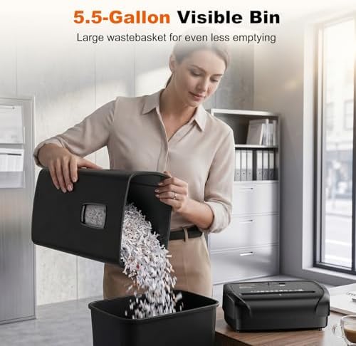Bonsaii 15-Sheet Cross Cut Paper Shredder for Home Office Heavy Duty - Image 5