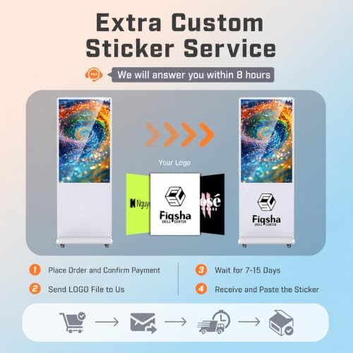 MWE 32 Inch Digital Signage Advertising Display Kiosk, CMS System, LCD Screen Indoor Floor Standing Commercial Totem Vertical Poster Android OS, White - Image 4