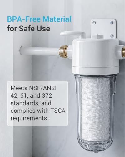 AQUA CREST 10 × 4.5 Whole House String Wound Sediment Filter for Well Water - Image 2