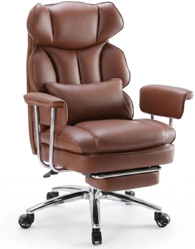 DUMOS Ergonomic Home Office Desk Chair, Executive Chair, PU Leather - Image 3