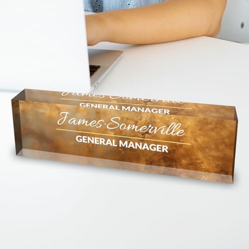 Desk Name Plate Personalized, Custom Name Plate for Desk, Acrylic Desktop Accessories, Office Gift & Decor for Women Men, Teacher Nurse Boss Employee Appreciation Gifts - Image 5