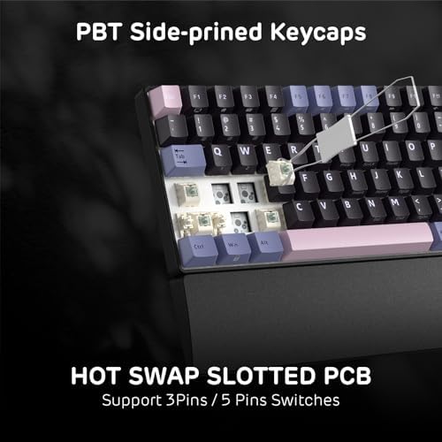 RK ROYAL KLUDGE RK96 RGB Wireless Mechanical Gaming Keyboard w/Wrist Rest - Image 6