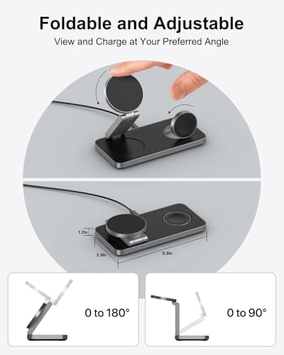3 in 1 Wireless Charger for Samsung Galaxy, 15W Magnetic Super Fast Charging Station for MagSafe Samsung Galaxy S26 Ultra S25 S24 Z Fold Flip 8 Watch 8 7 Buds 4 3 Pro, Not for Watch 9/Ultra 2 - Image 4
