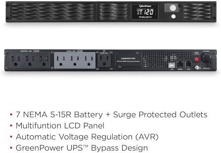 CyberPower PR500LCDRT1U Smart App Sinewave UPS Battery Backup - Image 3