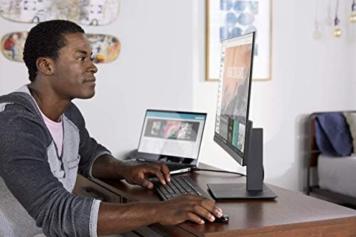HP 27-inch Monitor with Height Adjust (27f 4K, Natural Silver and Black) - Image 6