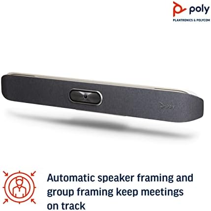 Poly - Studio X50 (Polycom) - 4K Video & Audio Bar - Conferencing System for Mid-Size Meeting Rooms - Works with Teams, Zoom & More - Image 4