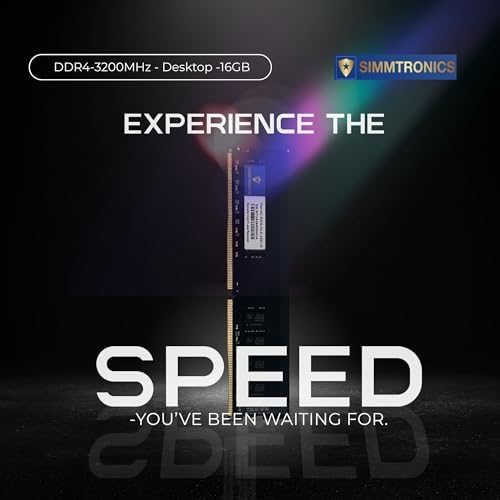 Simmtronics 16GB DDR4-3200MHz | PC4-25600 CL22 | 288-Pin DIMM Desktop RAM | Dual-Rank 2Rx8 | 1.2V Low Voltage Memory Module | JEDEC Standard | Compatible with Dell, HP, Lenovo & Custom Builds - Image 2