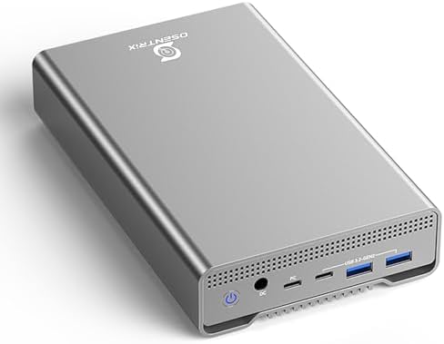 GX100 12TB USB 3.2 Gen 2 (10Gbps) External Hard Drive with USB Hub for Windows or MacOS Desktop PC/Laptop - 2 Year Warranty - Image 2