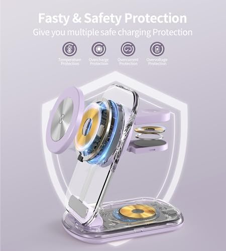 Mukiya 3 in 1 Magnetic Wireless Charging Station for Apple Devices - Image 7