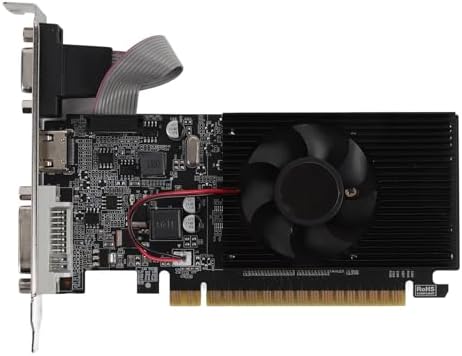 VBESTLIFE GT210 1GB Graphics Card, DDR3 64 Bit GPU, 500/589MHz, PCIE 2.0 16X Desktop PC Gaming Video Card with HDMI, DVI, VGA Ports by VBESTLIFE