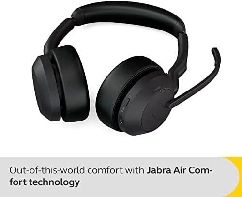 Jabra Evolve2 55 Stereo Wireless Headset with ANC, Black - Image 2