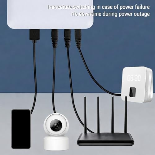 Mini UPS Battery Backup for Router, 6000mAh, Uninterruptible Power Supply - Image 4