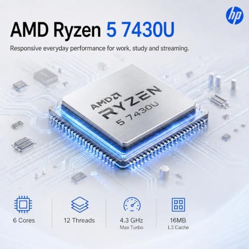 HP 17 Inch Touchscreen Laptop, AMD Ryzen 5 7430U, 32GB RAM 1TB SSD - Image 2