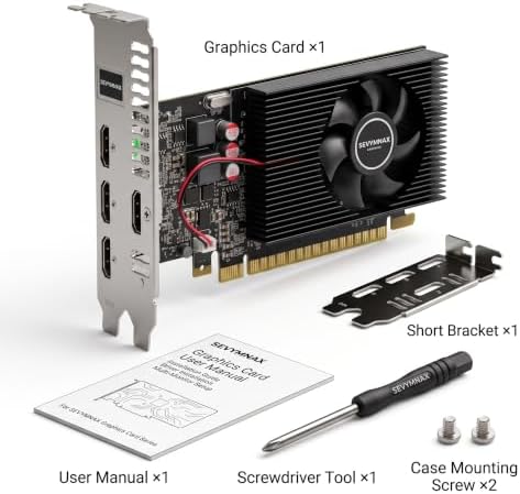 GeForce GT 730 4GB Graphics Card 4 HDMI Multi Monitor Low Profile - Image 4