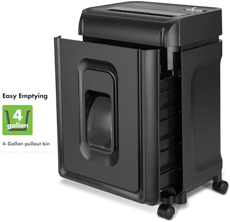 Aurora AU1035XA 10-Sheet Crosscut Paper/Credit Card Shredder with 4-Gallon Pullout Wastebasket - Image 4