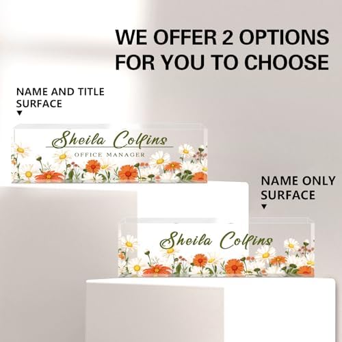 Custom Name Plate for Desk, Employee Appreciation Gifts, Office Decor - Image 2