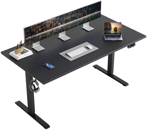 Agilestic 63 * 24 Inch Height Adjustable Electric Standing Desk, Black by Agilestic