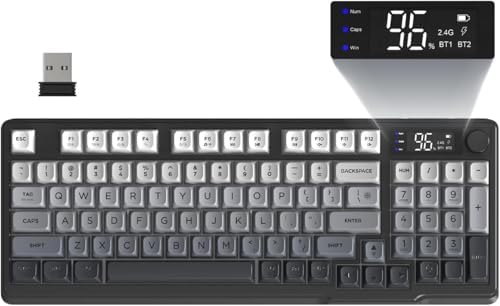 FREEWOLF M96 Wireless Gaming Keyboard Creamy Membrane 94Key ANSI-Moonlight by Free+wolf