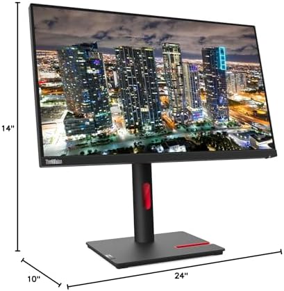 Lenovo ThinkVision T24i 24-inch 1920 x 1080 LED Backlit Full HD Widescreen LCD Monitor, 2-Pack Bundle with HDMI, VGA, DisplayPort, USB Hub - Image 6