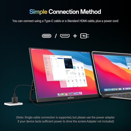 InnoView 16" Portable Monitor 144Hz Portable Gaming Monitor HDMI Supports Only 120Hz,with Protective Sleeve, Lightweight, Travel Monitor for Laptop, PS5, Mac, Xbox (Not Includes Adapter) - Image 6