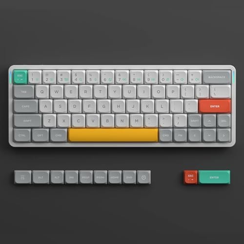 nuphy Air60 V2 Portable Wireless Keyboard 60% Low Profile Mechanical Keyboard Support QMK/VIA Compatible with Windows/mac OS/Linux Supports Bluetooth 5.1/2.4GHz/USB-C White - Gateron Cowberrry Switch - Image 6