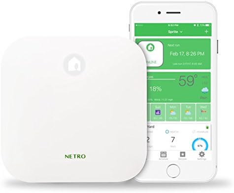 Netro Sprite 6 Zone Smart Sprinkler Controller for Lawn 2.4G WiFi App-Based by Netro