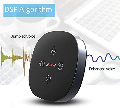USB Speakerphone Microphone, Conference Speaker Omnidirectional Computer Mic, with 360º Voice Pickup, Touch-Sensor Buttons for Mute/unmute, Streaming, Call Speaker Skype, Webinar, Interview -(JV803) - Image 4