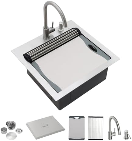 21"x20" Outdoor Drop-In Workstation Sink by FULORNI
