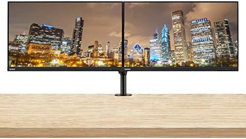 Lenovo ThinkVision S24e-20 23.8" Full HD 1920 x 1080 WLED LCD Monitor 2-Pack, 250 Nit, FreeSync, HDMI-VGA, Raven Black Bundle with Adjustable Desk Mount Monitor Stand by LENOVO