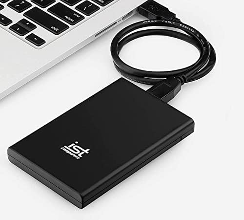 ist computers 1TB External Hard Drive, USB 3.0, Ultra Slim Portable HDD Storage for PC & Mac Laptop, Desktop, PS4, PS5, Xbox One External Storage, Plug and Play Backup Drive, Home, Business, Black - Image 3