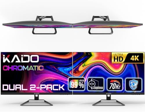 Kado 2-Pack 27" 4K UHD Computer Monitor 3840x2160 70Hz Ultra HD by Kado