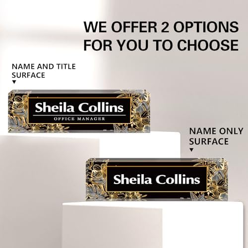 Custom Name Plate for Desk, Employee Appreciation Gifts, Office Decor - Image 2