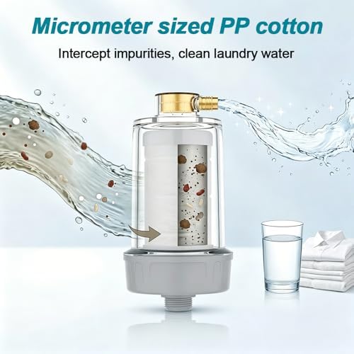 Inline Washer Water Filter,1/2 Inch Washing Machine Sediment Filter - Image 2