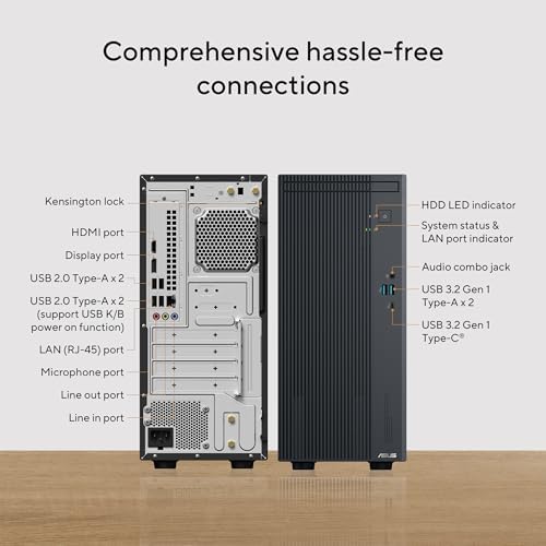 ASUS V500 Mini Tower Desktop - Intel Core i5-16GB DDR5-512GB SSD – Windows 11 Home - Image 6