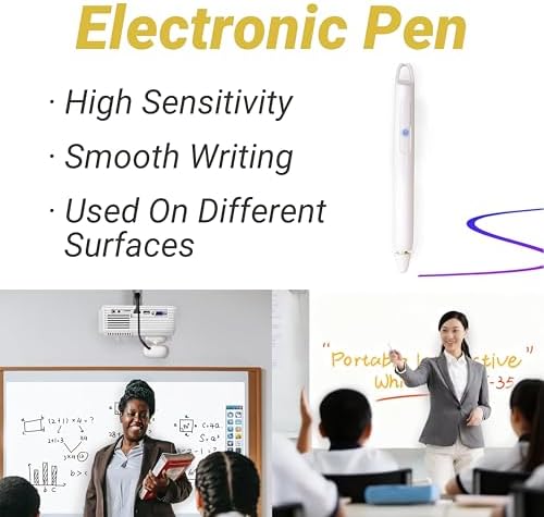 Interactive Whiteboard System -Smart Whiteboard with Electronic Pen, Compatible with Long Focus Projection, for Home Office Classroom and Presentation, Only for Windows - Image 5