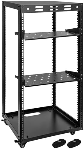 20U Server Rack w/ 2 Racks, Versatile Open Frame IT Rack by Eastrexon