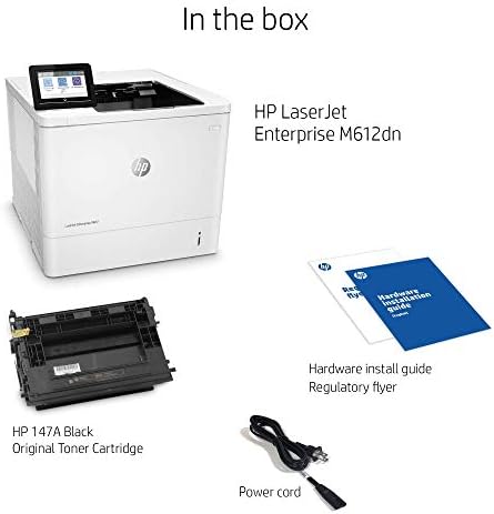 HP Laserjet Enterprise M612dn Monochrome Duplex Printer (7PS86A), White, Standard (Renewed) - Image 3