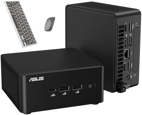 ASUS NUC 14 Pro Mini Desktop Computer, Intel Ultra 7 155H (16C/22T, Up to 4.8GHz), 64GB DDR5 RAM, 2TB PCIe SSD, Win 11 Pro Mini PC with Intel Arc GPU, Type-C, WiFi 6E, Thunderbolt 4, VESA Mount by Unknown