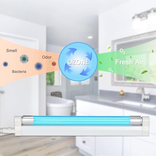 Coospider 6W UV Light with Ozone,185nm Sanitizer Lamp with 3 Time Gear, UVC Lamp for Shoes/Closet/Cabinet/Bathroom 110V CTUV-6– Perfect Father's Day Gifts - Image 2