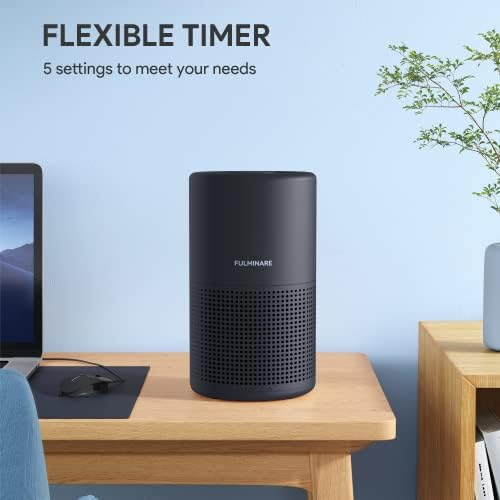 Air Purifiers for Bedroom, FULMINARE H13 True HEPA Filter（Black） - Image 4