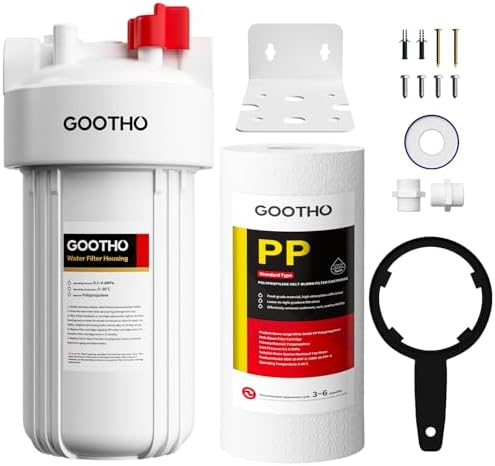 Whole House Water Filter Housing with 10"x4.5" PP Sediment Filters by Unknown