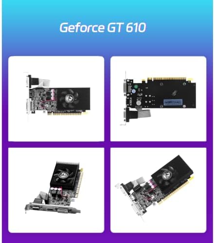 SOYO GeForce GT 610 2GB GDDR3 Low Profile Graphics Card,HDMI/VGA/DVI Port - Image 2